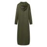 Buy cheap Solid Color of Long Style Set Islamic Clothing Autumn Winter Hooded Coat for Abaya Women Muslim Dress and Lady Hoodies Coat from wholesalers