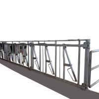 Buy cheap Sturdy Length 6m Cow Head Lock hot Galvanized steel pipe product