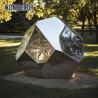 Buy cheap Outdoor park geometric pebble stainless steel sculpture from wholesalers
