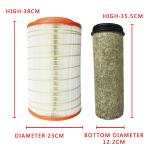 Foton Ruiwo ES3/160 Truck Engine Air Filter KL2338PU The perfect fit for Yuchai