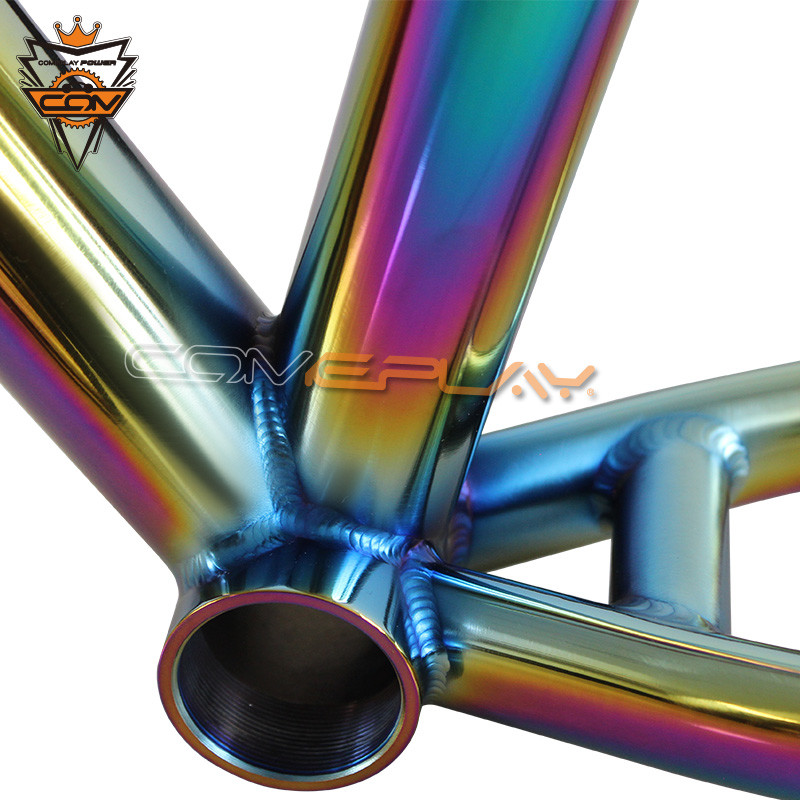 Tapered 26 Hardtail Mountain Bike Frames PVD Anoxide Electric Plating