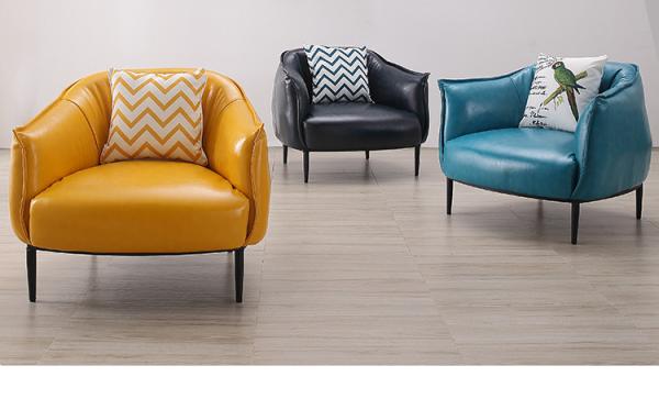 Buy cheap Hotel Canteen Modern Dining Room Chairs Leisure Single Seater Sofa from wholesalers