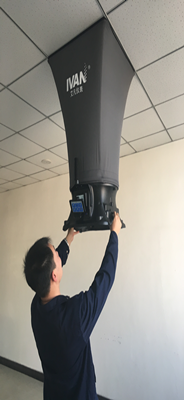 0.1C Temperature Resolving Power Electronic AF610 Air Volume Hood for Airflow Control