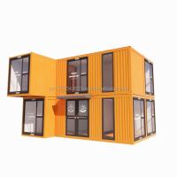 Buy cheap s Modern Double-Story Glass Walls Container House using 50/75/100mm Wave product