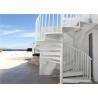 Buy cheap Contemporary Galvanized Modern Spiral Staircase Space Saving Outdoor from wholesalers