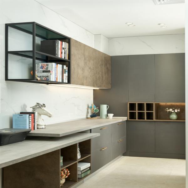 Buy cheap L Shape Professional Custom Made Small Kitchen Cabinet PVC Kitchen Cabinets from wholesalers