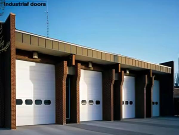 Noise Reducing Steel Overhead Sectional Door with Powder Coated Finish