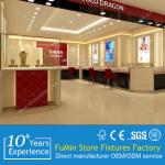 Luxurious Wooden Jewelry Display Showcases With LED lights for jewelry store