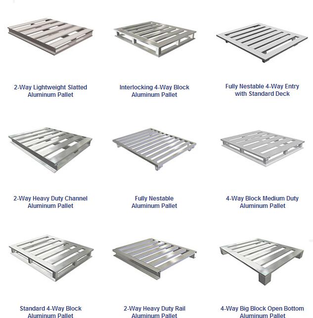 Multi - Level Type Eco aluminum pallets , metal pallets mill finished