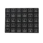 Heavy Machinery Rubber Keypad Membrane Switch For Fuel Dispenser Silica Gel Dies