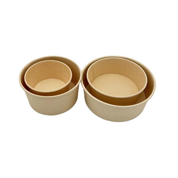 Buy cheap Heat Proof 500ml Disposable Kraft Paper Bowls And Lids Lightweight from wholesalers