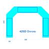 Buy cheap Entrance Door Inflatable Finish Arch CE Certificate With LED Light from wholesalers