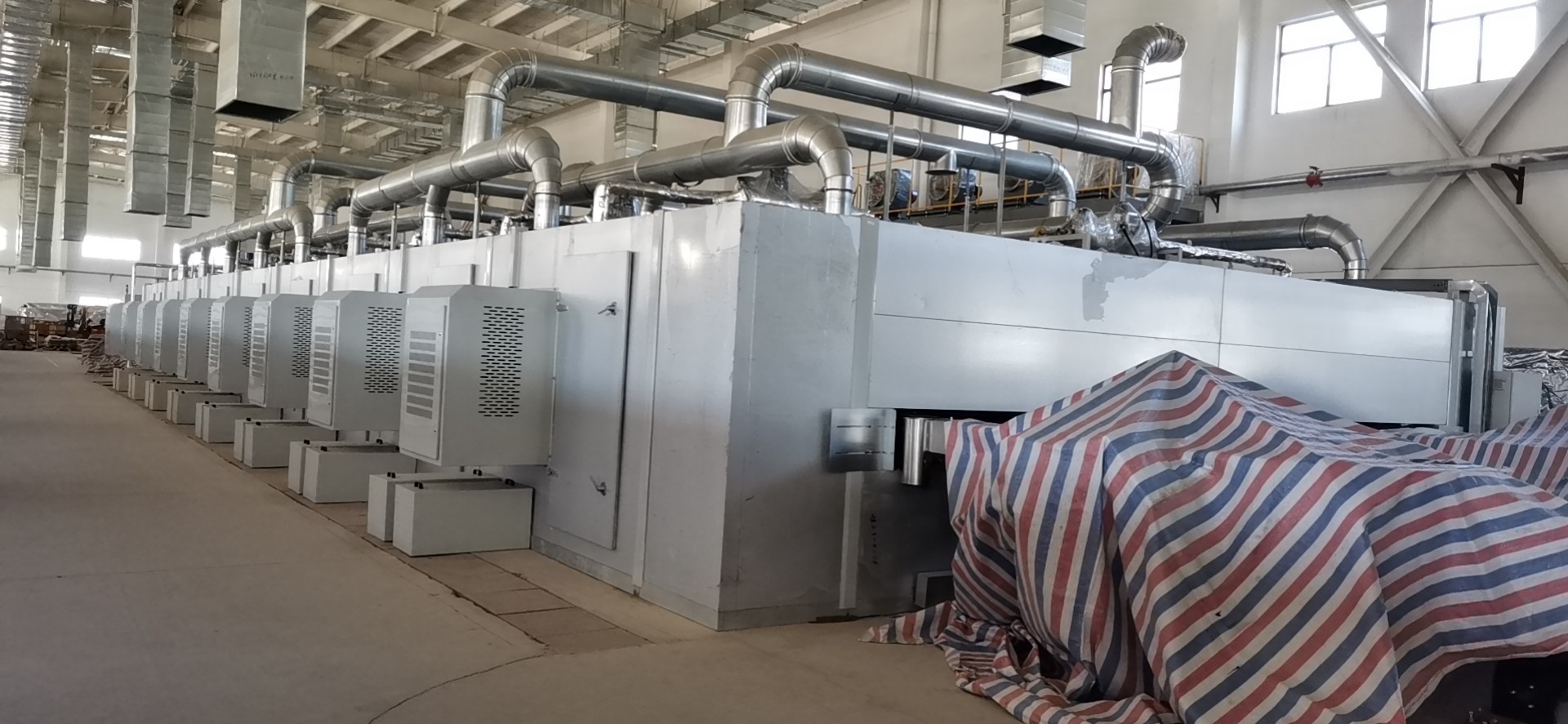 200v Stretch Film Rewinding Machine Automatic Production Line Extruder Output