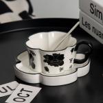 Romantic Ceramic Tailcoat Series Coffee Cup And Saucer Set Ideal For Drinkware