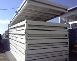 2 Floors Flat Pack Portable Storage Containers Office Center Steel Door With