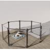 Buy cheap Impact Resistant Black Clear Acrylic Dog Pen For Puppies And Cats from wholesalers