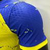 Buy cheap Permeable Blue Yellow Soccer Player Version Jersey Durable And Dynamic from wholesalers