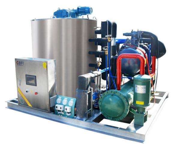 Quality Water Cooling 15 Tons Ice Machine Flaker For Freezing Meat Vegetables for sale