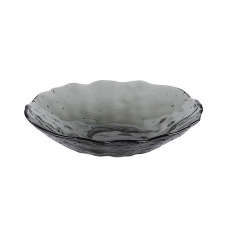 FDA Thick 4mm Irregular Shaped Glass Tableware Set