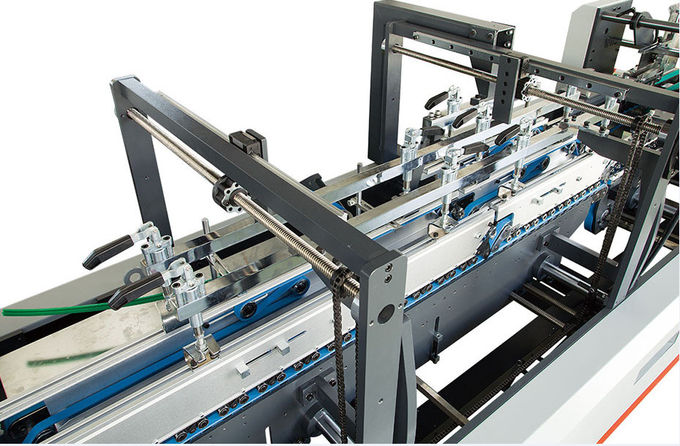 Automatic Cardboard Folder Gluer Machine 128mm-850mm Box Width