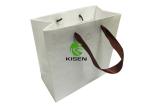 Elegant Luxury Paper Grocery Bags , Easy To Carry Plain Paper Bags With Ribbon