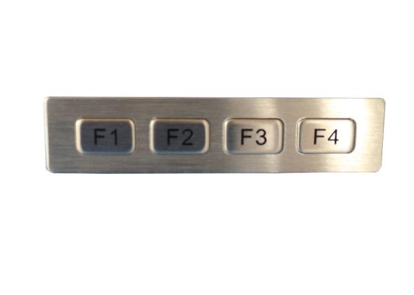 Buy cheap IP65 4 Keys Industrial Metal Keypad Stainless Steel Without Electronic Controller from wholesalers