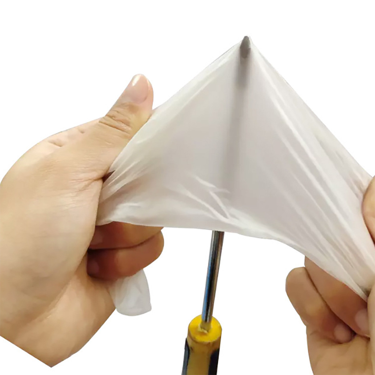 Milky White 240mm Length Disposable Medical Latex Gloves Environmental