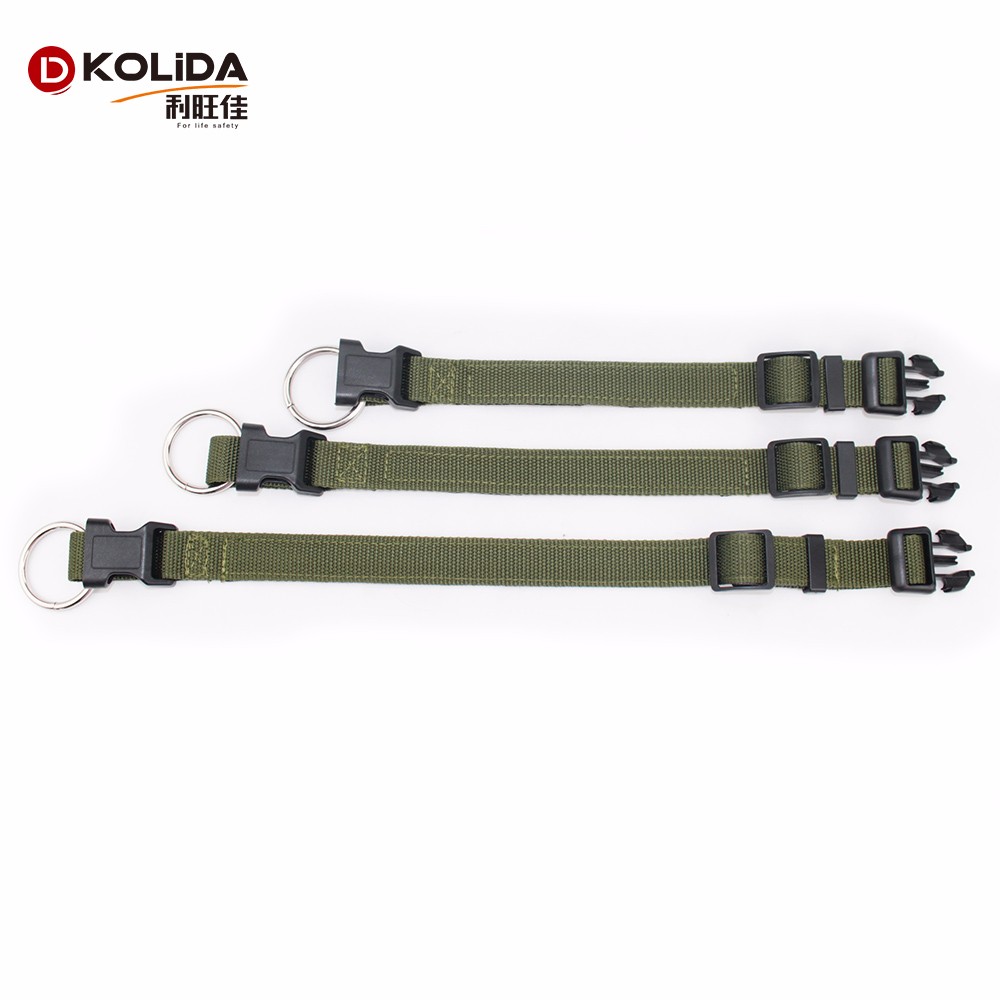 Adjustable Nylon Webbing O Ring Dog Collars For Dog Eash Washing