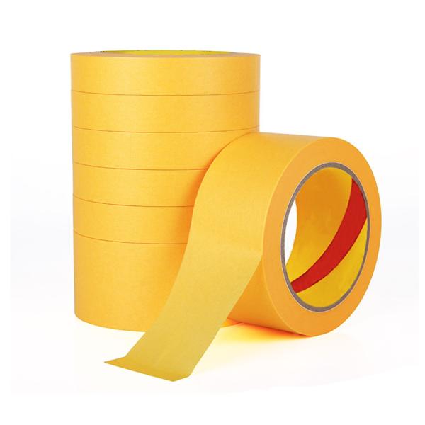 Buy cheap 12mm-72mm Industrial Masking Gold Painters Tape High Temperature Spray Painting Protection from wholesalers