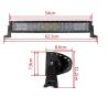Buy cheap 120 Watt Off Road LED Light Bar 5D Straight Toughed Glass Optical Lens from wholesalers