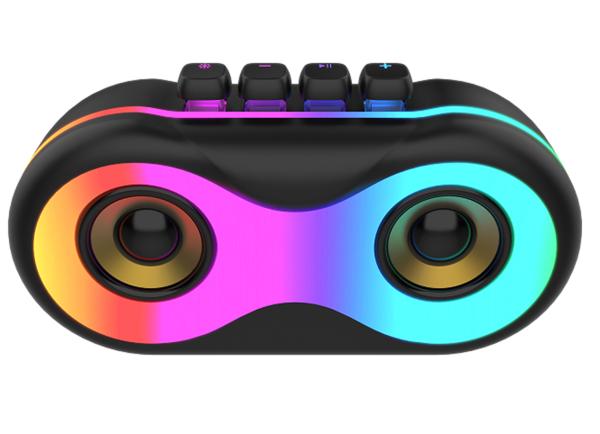 Buy cheap ETEK Bluetooth 5.3 speaker with RGB Light, dual 52mm driver speaker with 16W stereo,TYPE-C charging ,1800mAh battery from wholesalers