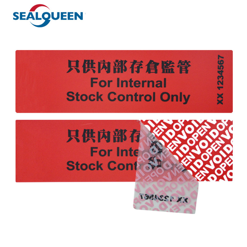 Total Transfer Security Void Seal Stickers Custom Document Tamper Evident