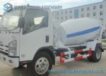 Isuzu 4CBM Concrete Truck Mixer With Interpump Hydraulic Pump And Motor