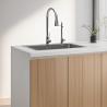 Buy cheap Customizable Double-Door Storage Cabinet For Kitchen And Dining Room Modern Wood Panel With Sink And Faucet from wholesalers