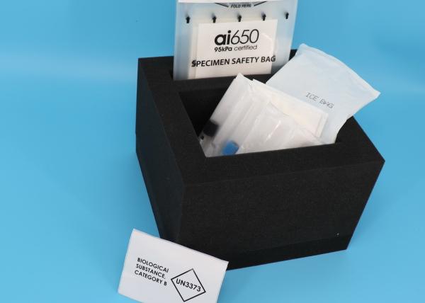 Buy cheap ICAO Gravure Printing 0.7mm 95kPa Biohazard Specimen Transport Bag from wholesalers