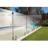 Buy cheap Curved Frameless Glass Deck Railing Systems Floor Mounted With Stainless Steel Spigot from wholesalers