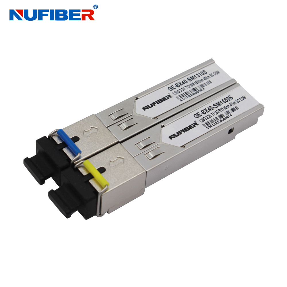 1.25G SFP Module BIDI 40km 1310nm / 1550nm Single fiber Singlemode SFP Transceiver SC DDM Function