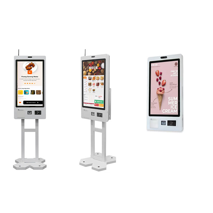 Wall Mounted Android Self Ordering Kiosk Restaurant Touch Screen Food Ordering Kiosk Machine