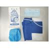 Buy cheap Doctor Disposable Surgical Drapes And Gowns SMS / SPP Non Woven With Face Mask from wholesalers