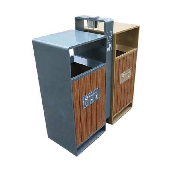 Buy cheap Standing 900mm Length 31.7gal Outdoor Wooden Trash Can from wholesalers