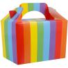 Buy cheap Rainbow Small Snacks Food Assemble Cardboard Cake Boxes from wholesalers