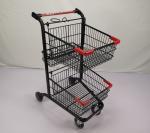 Customizable Portable Grocery Store Cart 60Kgs Loading Capacity Shopping Trolley