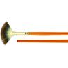 Buy cheap Customized Color Artist Fan Brush , School Thick Flat Paint Brushes Nickel - Plated from wholesalers