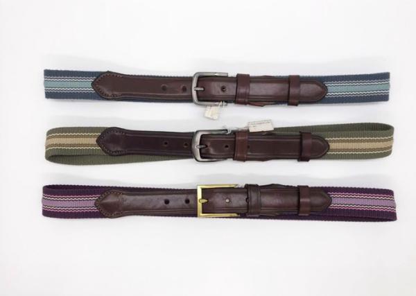 Buy cheap One Side Striped Webbing Belt , Polyster Adjustable Webbing Belt 123g from wholesalers