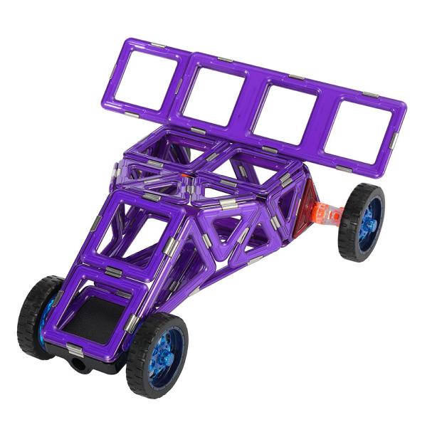 DIY Deformation Magnetic Tiles Vehicles Formula 1 Racing Car Educational Blocks