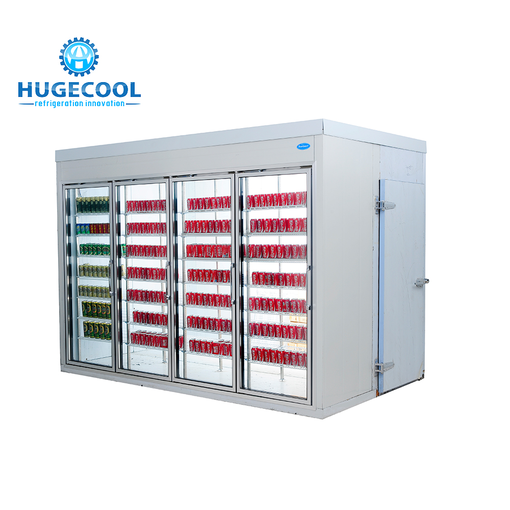 4 Layers Shelf Multideck Display Fridge With Low Energy Consumption