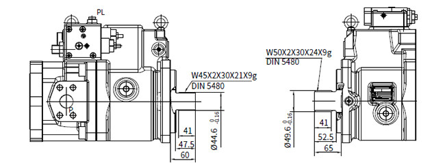Trailer Hydraulic Power Control Unit With Cut-Off / Load Sense Control Electro-Proportional Torque