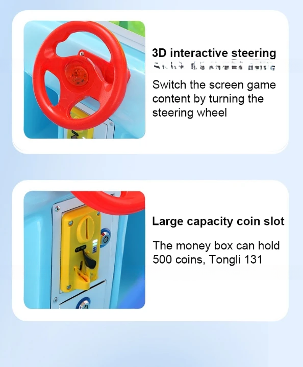 Dreamland High-end MP5 kiddie ride HD screen kids train kiddie rides on car coin operated rocking games machine for children