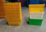 Colored Euro Perforated Hygienic Plastic Packing Crates 630 * 420 * 315 Mm HDPE