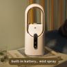 Buy cheap Wholesale Leafless Electric Mist Fan 2200mAh Large Battery Well Design Cold Mist Humidifier Portable Safety Mist Fan Humidifier from wholesalers
